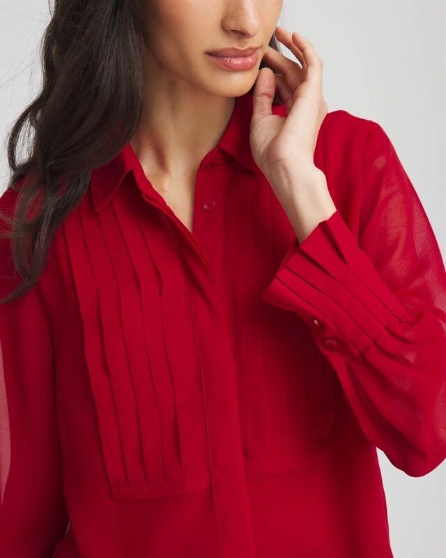 Pintuck Georgette Tunic - image 4